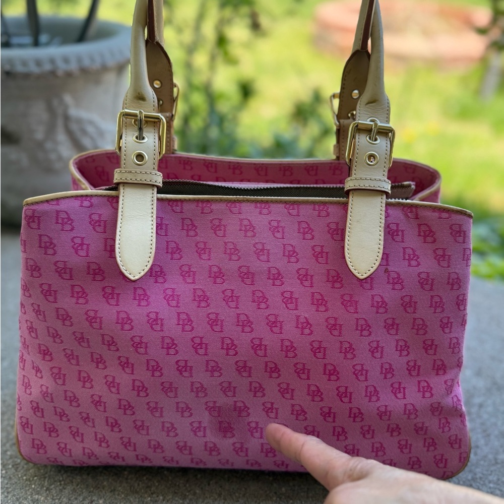 Authentic Dooney & Bourke Pink Tote Bag - Picture 10 of 16